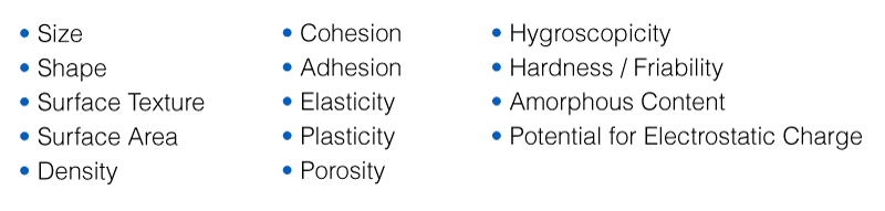 Influence of Particle Properties